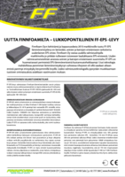 Finnfoam lukkopontillinen eps-levy
