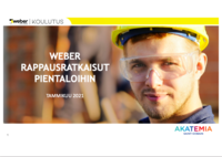 weber rappausraktaisut pientaloihin