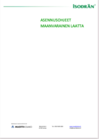 Isodrän maanvararainen laatta as.ohje